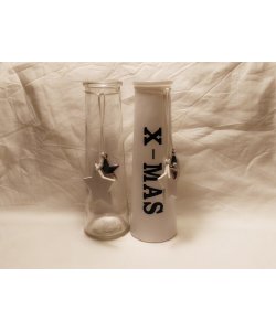 Skleněná váza - sada 2 ks