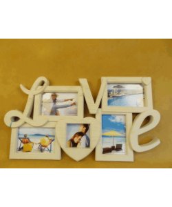 Plastový fotorámeček na pět fotografií