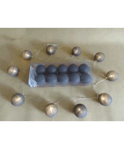 LED světýlka - tmavě šedá