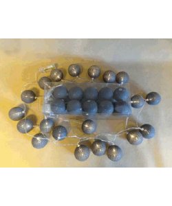 LED světýlka - tmavě šedá