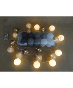 LED světýlka - tmavě šedá, světle šedá, bílá