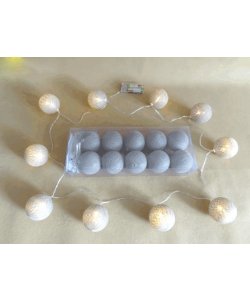 LED světýlka - světle šedá