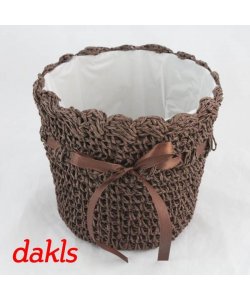 Pletený obal na květináč