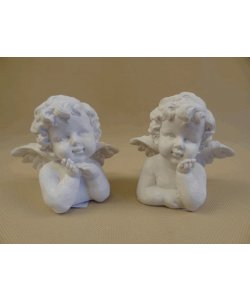 Anděl - busta (polyresin) - sada 2 ks