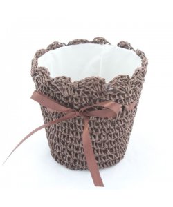 cd Pletený obal na květináč