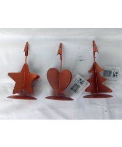 Kovové kolíčky na vzkazy, sada 3 ks