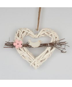 Ratan.záv.srdce s ptáčkem0/100