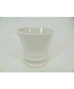 Keramický květináč - bílá