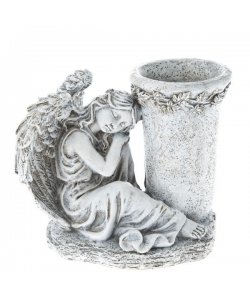 Polyres. váza s andělem, 0/8