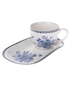 Porcelánový hrnek s podnosem, 445ml, 6/18