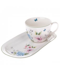 Porcelánový hrnek s podnosem, 445ml, 6/18
