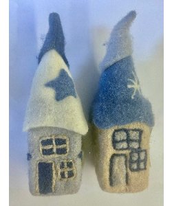 Filcový domeček - sada 2 ks