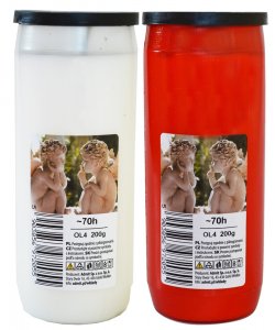 Olejová svíce dlouhohořící OL 4 200g sada 10ks