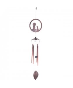 Kovová zvonkohra - pes a kočka, 24/144