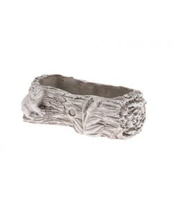 Betonový květináč - kmen s žábou