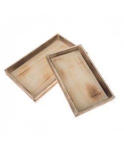 Dřevěný tác - sada 2ks, 0/30