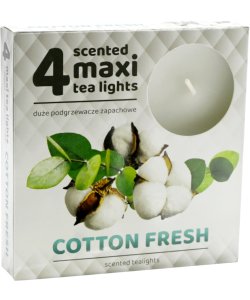 Čajová svíčka maxi velká 4 ks -  bavlna