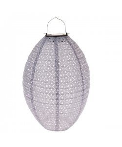 Textilní venkovní lampion se solárním LED světlem, 0/36