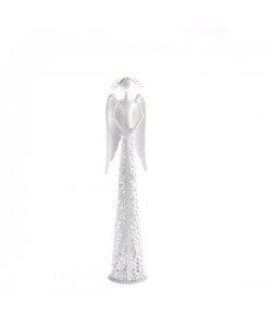 Kovový svícen - anděl se srdcem, 6/24