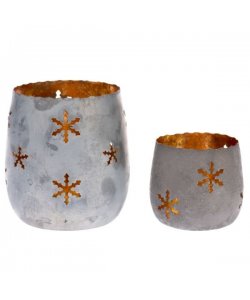 Kovový svícen - sada 2ks, 6/36