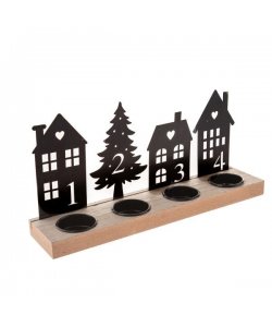 Kovový adventní svícen, 4/12