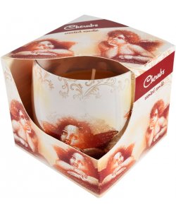 Vonná svíčka ve skle andělíček