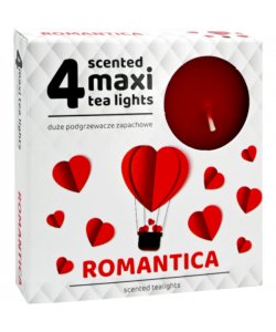 Čajová svíčka maxi velká 4 ks romantika